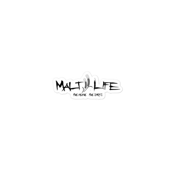 Malt Life Sticker - Black on white - Image 2