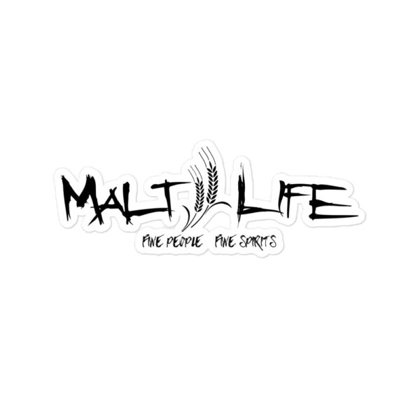 Malt Life Sticker - Black on white